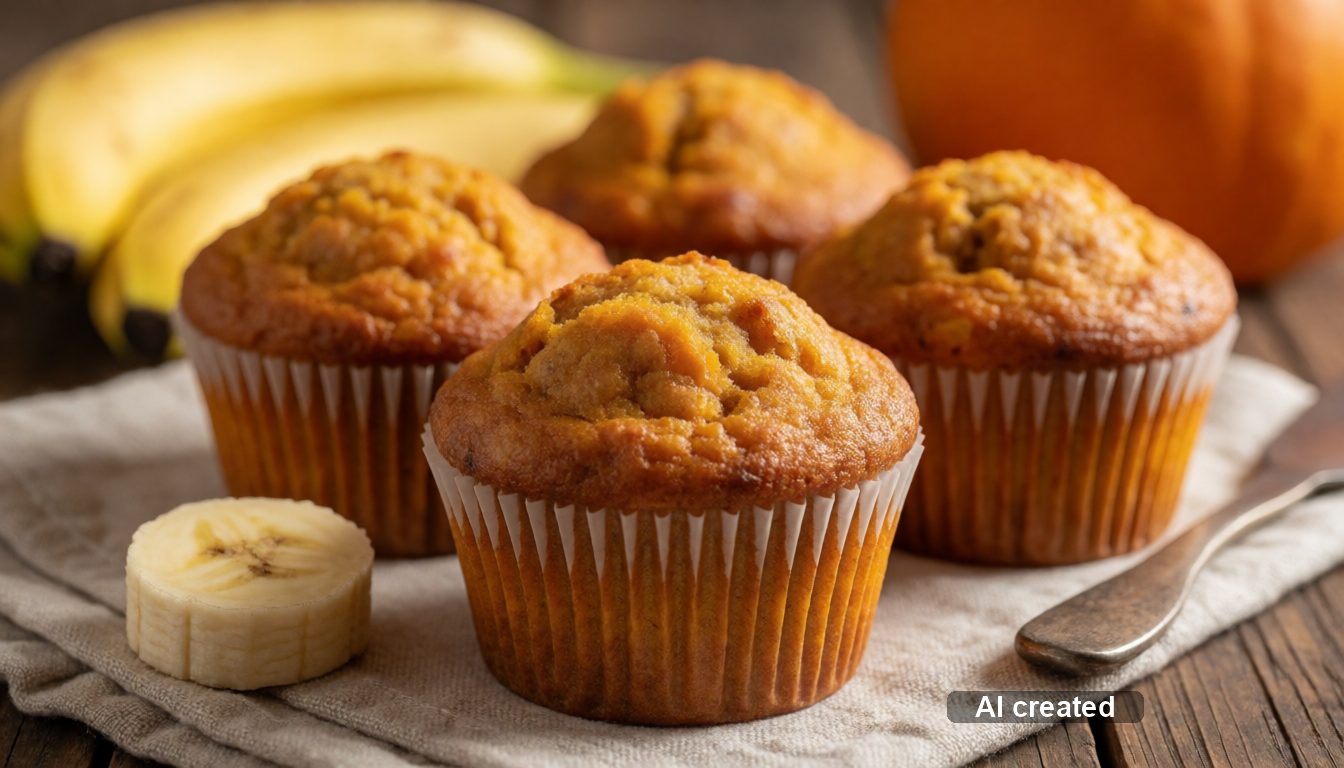 Kürbis-Muffins für Kinder