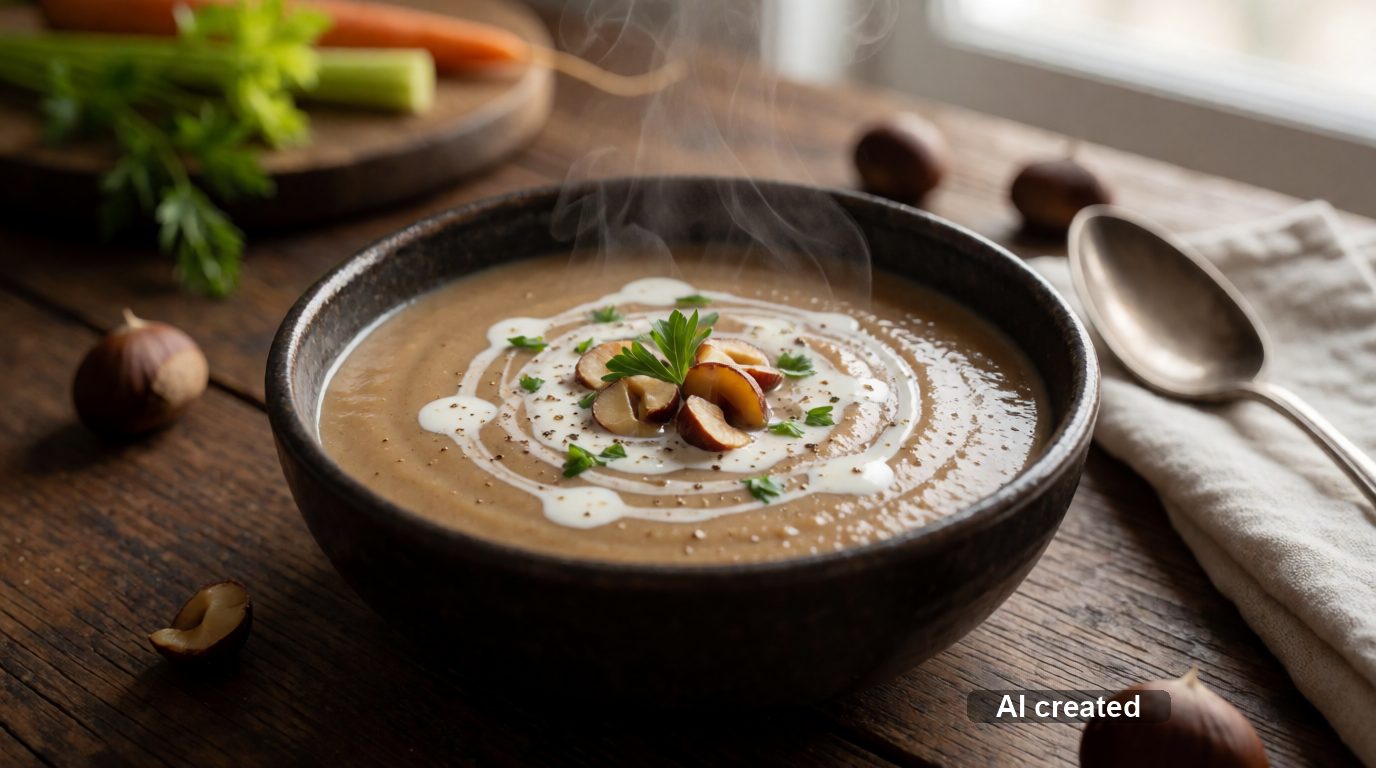 Maronencremesuppe