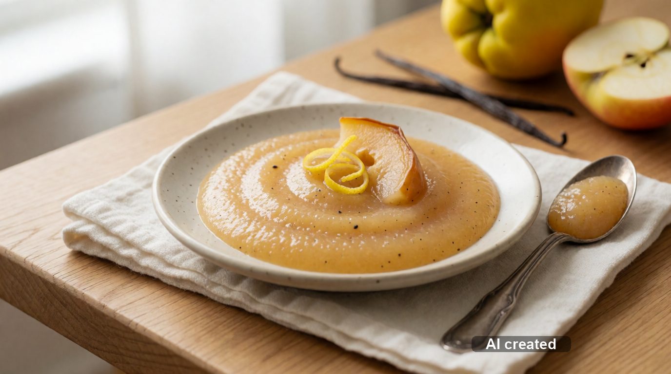 Quitten-Apfel-Mus mit Vanille