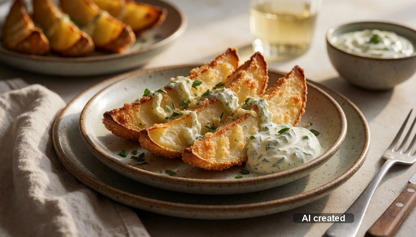 Kartoffel-Wedges mit Dip