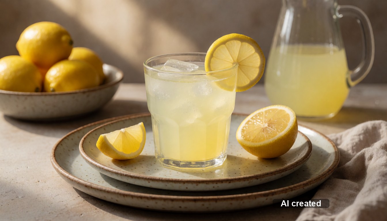 Hausgemachte Zitronenlimonade