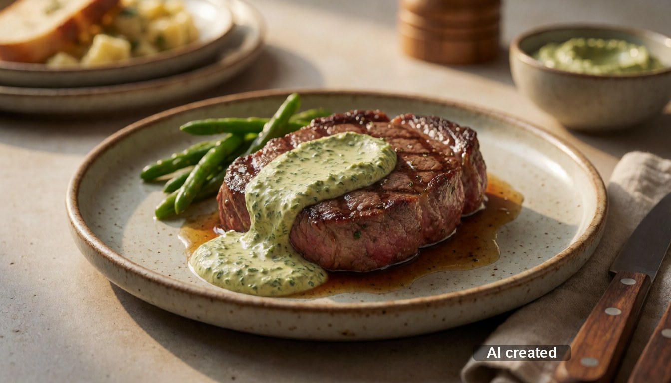 Rumpsteak mit Kräuterbutter